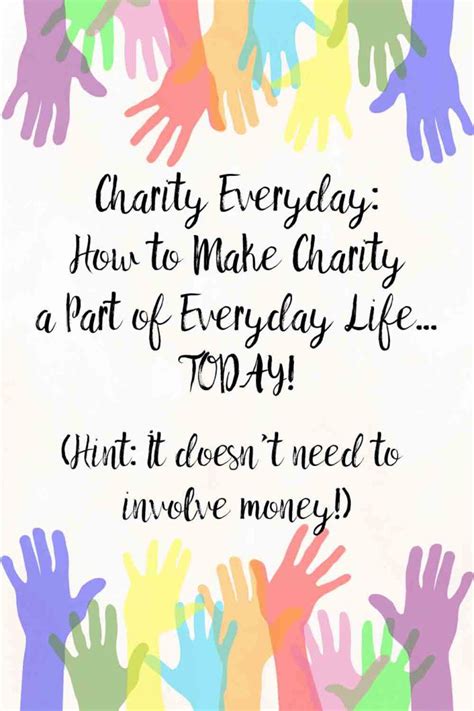 examples of charity in everyday life|50 Good Things you can do this Giving Season.